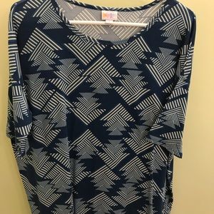 EUC Lularoe Irma size S teal